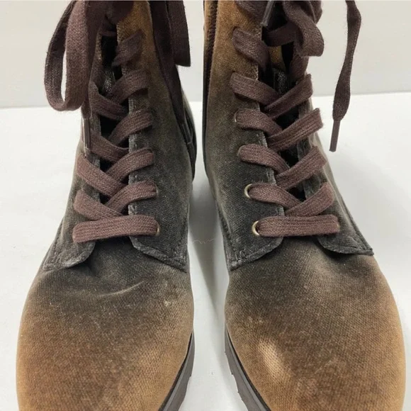 Donald J. Pliner “Esa” Brown Lace Up Combat Boots, Size: 7 - Picture 8 of 11